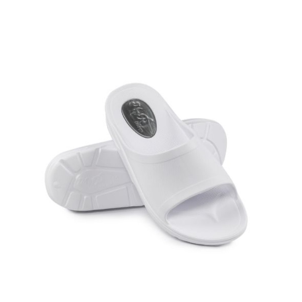 My pillow unisex  white slides size 7mens 5womens